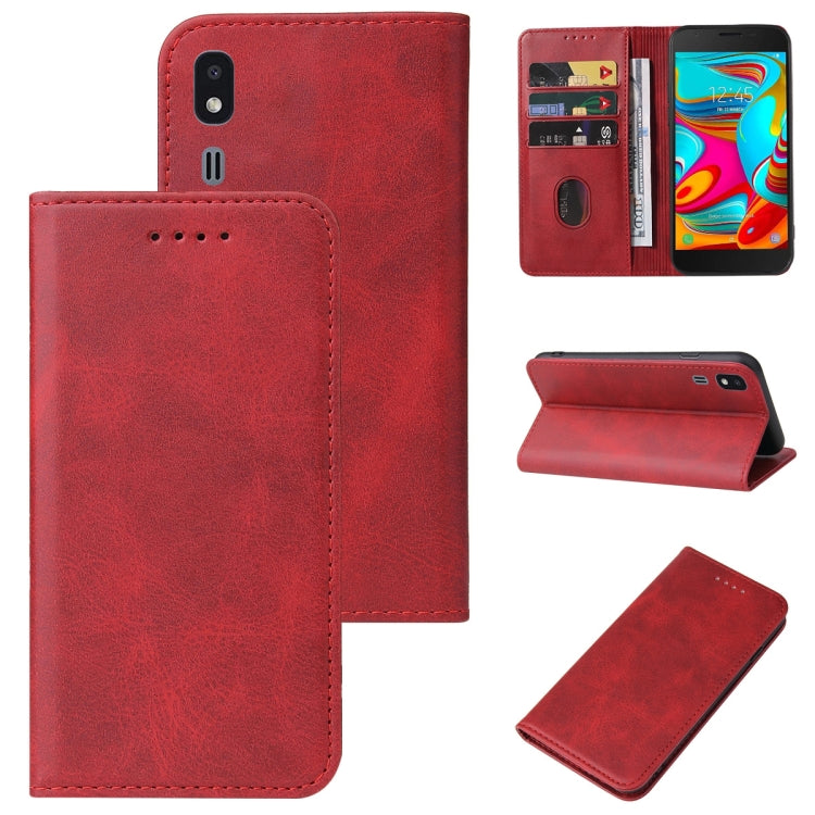 For Samsung Galaxy A2 Core / A260 Magnetic Closure Leather Phone Case