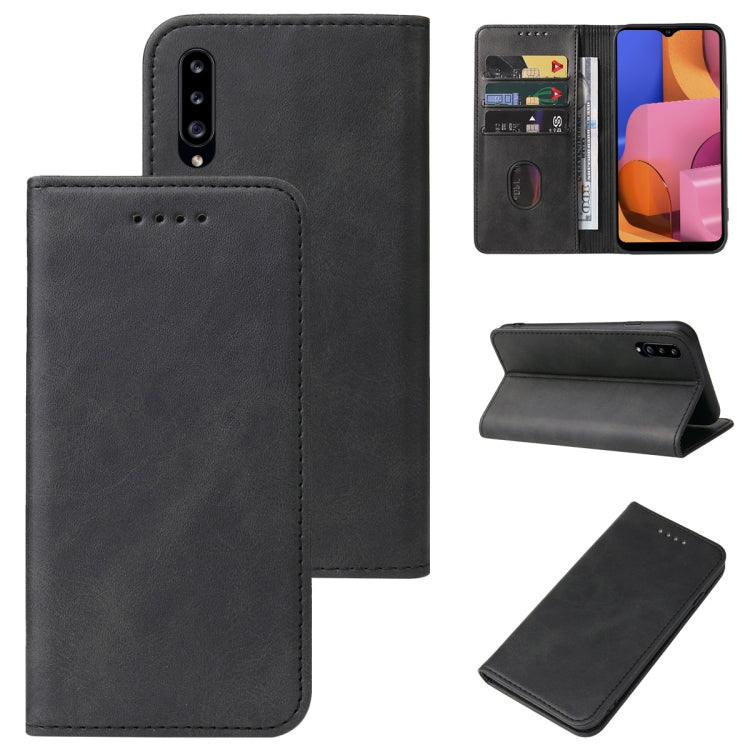 For Samsung Galaxy A20s Magnetic Closure Leather Phone Case