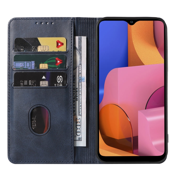 For Samsung Galaxy A20s Magnetic Closure Leather Phone Case