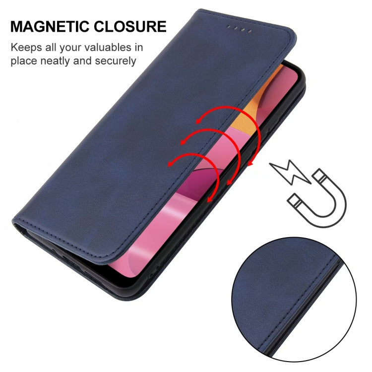 For Samsung Galaxy A20s Magnetic Closure Leather Phone Case