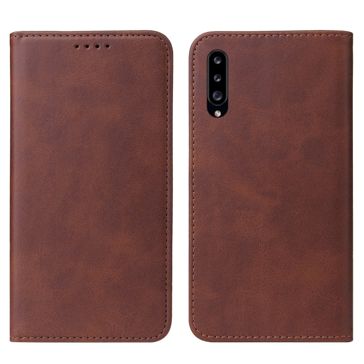 For Samsung Galaxy A20s Magnetic Closure Leather Phone Case