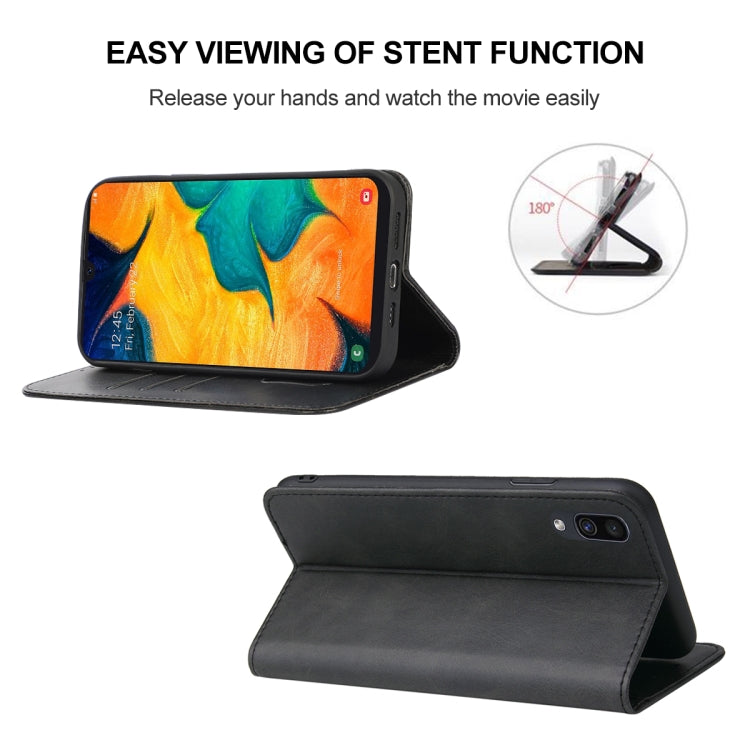 For Samsung Galaxy A30 / A20 / M10s Magnetic Closure Leather Phone Case