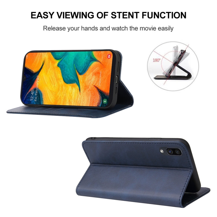 For Samsung Galaxy A30 / A20 / M10s Magnetic Closure Leather Phone Case