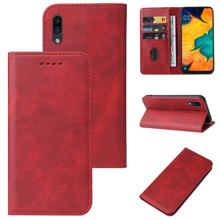 For Samsung Galaxy A30 / A20 / M10s Magnetic Closure Leather Phone Case
