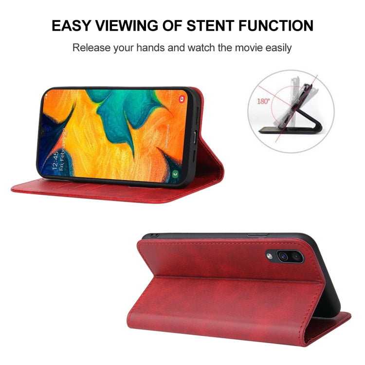 For Samsung Galaxy A30 / A20 / M10s Magnetic Closure Leather Phone Case