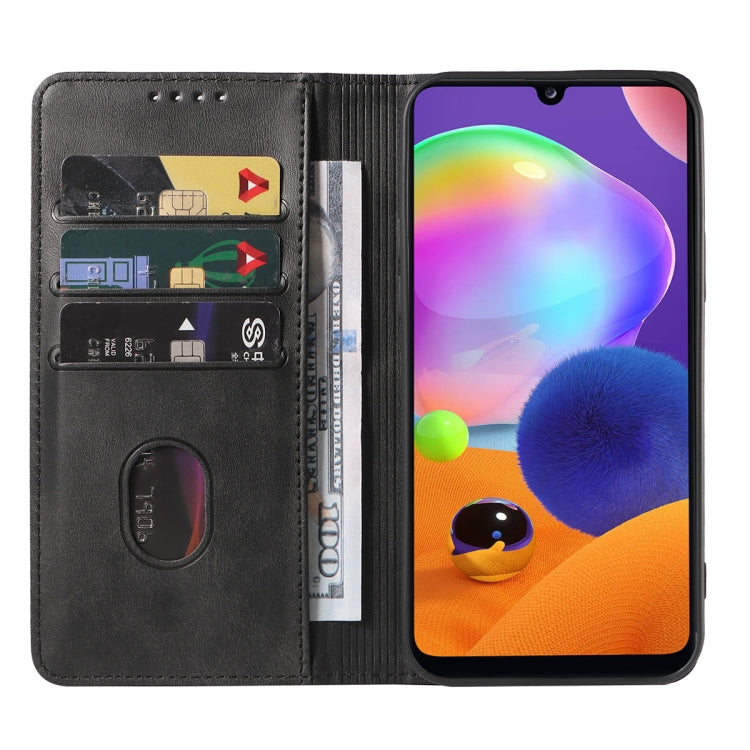 For Samsung Galaxy A31 Magnetic Closure Leather Phone Case