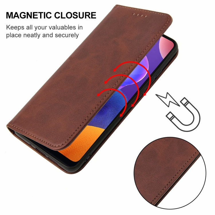 For Samsung Galaxy A31 Magnetic Closure Leather Phone Case