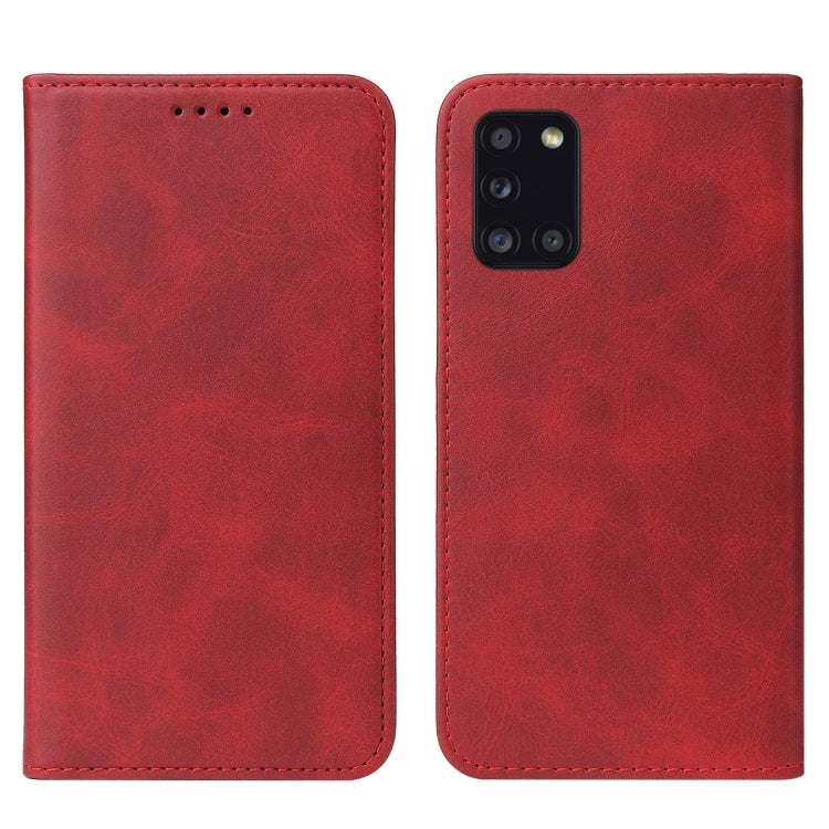 For Samsung Galaxy A31 Magnetic Closure Leather Phone Case