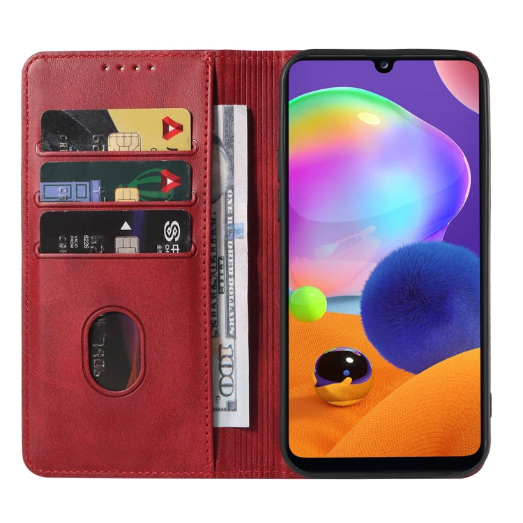 For Samsung Galaxy A31 Magnetic Closure Leather Phone Case
