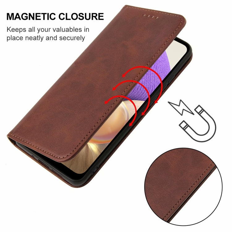 For Samsung Galaxy A32 4G / A32 Lite Magnetic Closure Leather Phone Case
