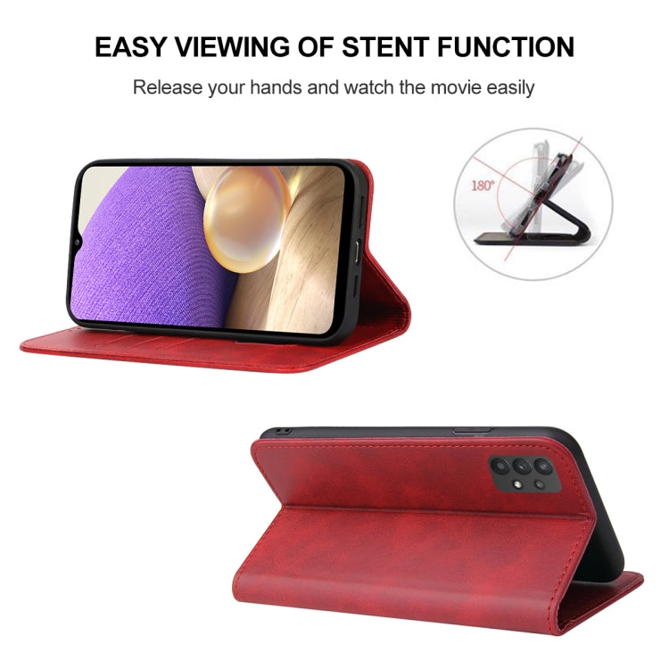 For Samsung Galaxy A32 4G / A32 Lite Magnetic Closure Leather Phone Case