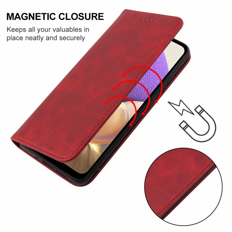 For Samsung Galaxy A32 4G / A32 Lite Magnetic Closure Leather Phone Case