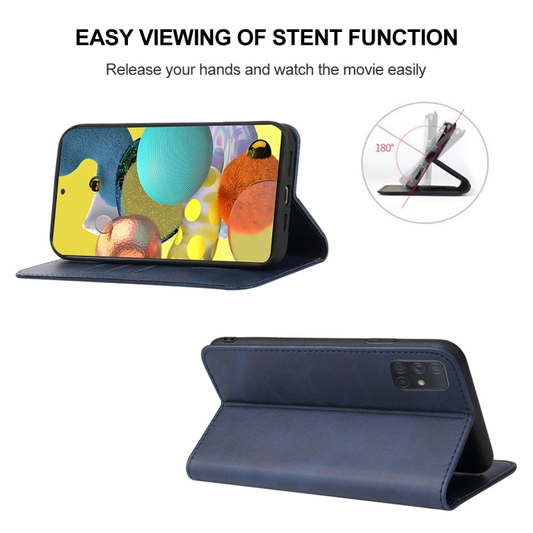 For Samsung Galaxy A51 5G Magnetic Closure Leather Phone Case