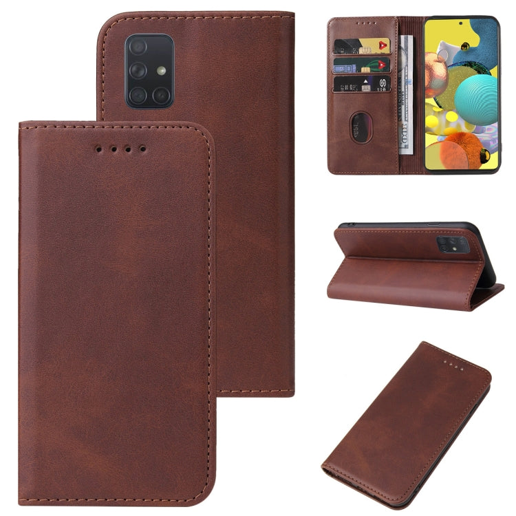 For Samsung Galaxy A51 5G Magnetic Closure Leather Phone Case
