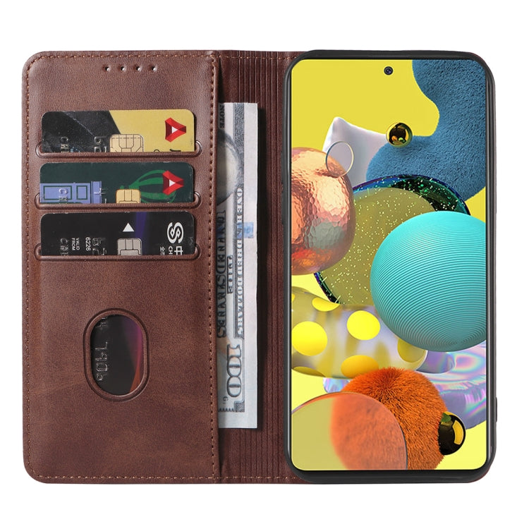 For Samsung Galaxy A51 5G Magnetic Closure Leather Phone Case