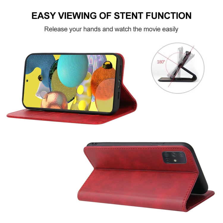 For Samsung Galaxy A51 5G Magnetic Closure Leather Phone Case