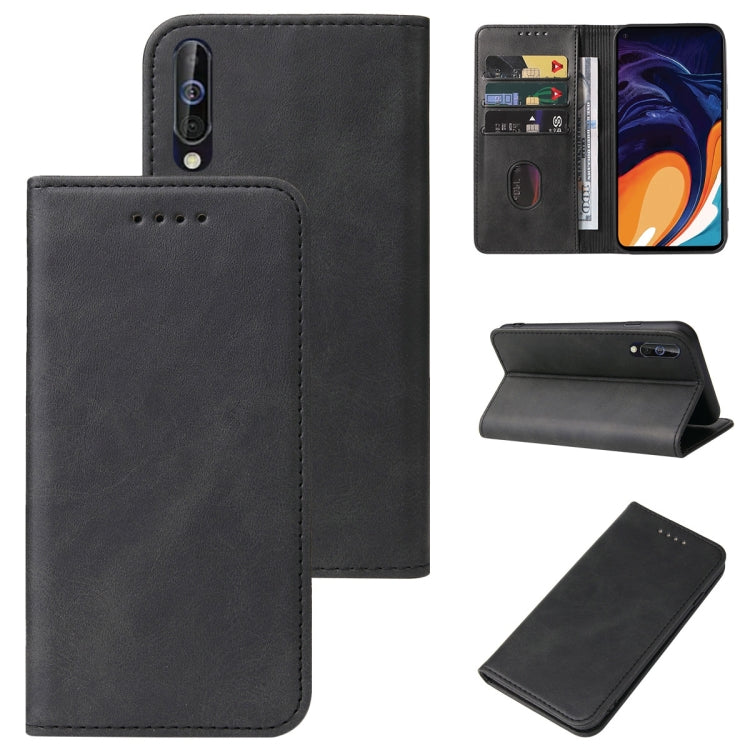For Samsung Galaxy A60 / M40 Magnetic Closure Leather Phone Case