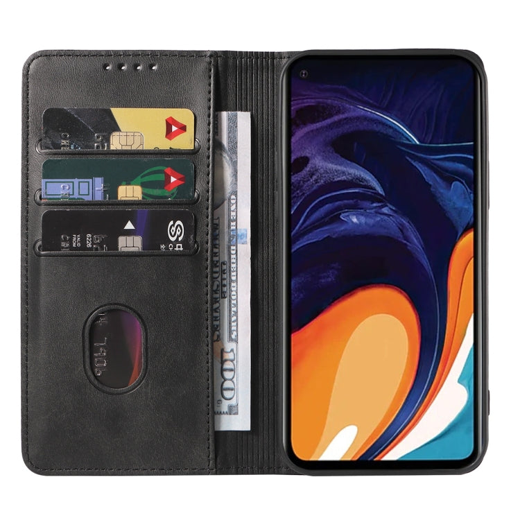 For Samsung Galaxy A60 / M40 Magnetic Closure Leather Phone Case