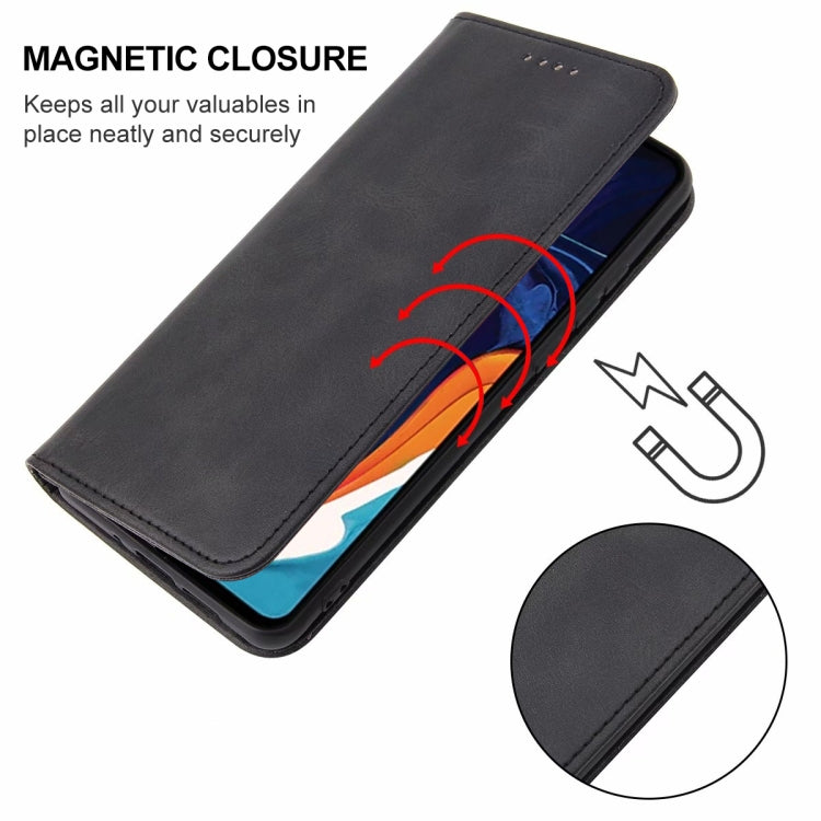 For Samsung Galaxy A60 / M40 Magnetic Closure Leather Phone Case