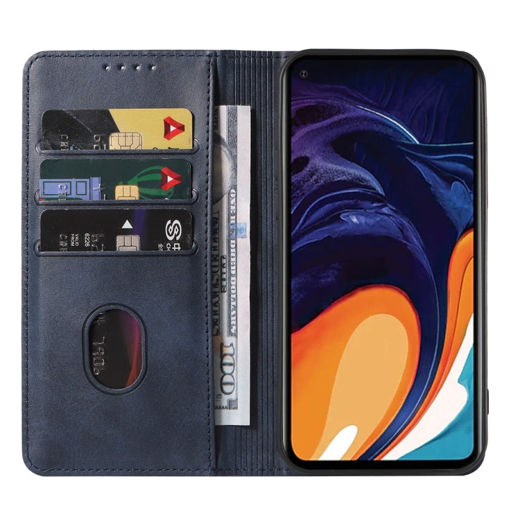 For Samsung Galaxy A60 / M40 Magnetic Closure Leather Phone Case