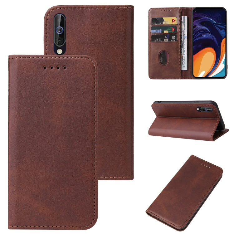 For Samsung Galaxy A60 / M40 Magnetic Closure Leather Phone Case