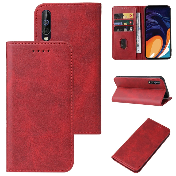 For Samsung Galaxy A60 / M40 Magnetic Closure Leather Phone Case