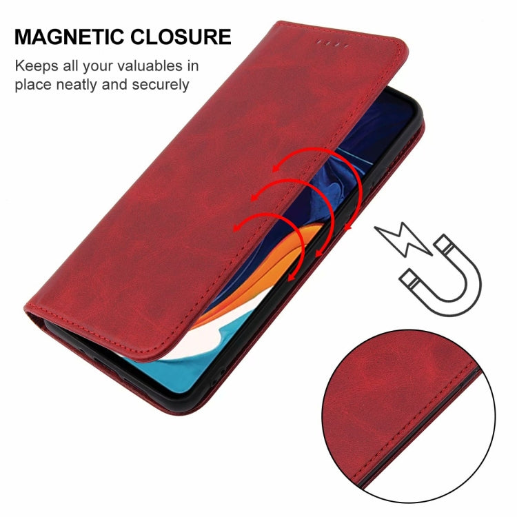 For Samsung Galaxy A60 / M40 Magnetic Closure Leather Phone Case