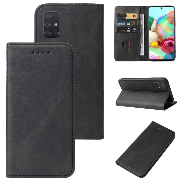 For Samsung Galaxy A71 4G Magnetic Closure Leather Phone Case