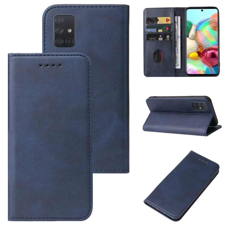 For Samsung Galaxy A71 4G Magnetic Closure Leather Phone Case
