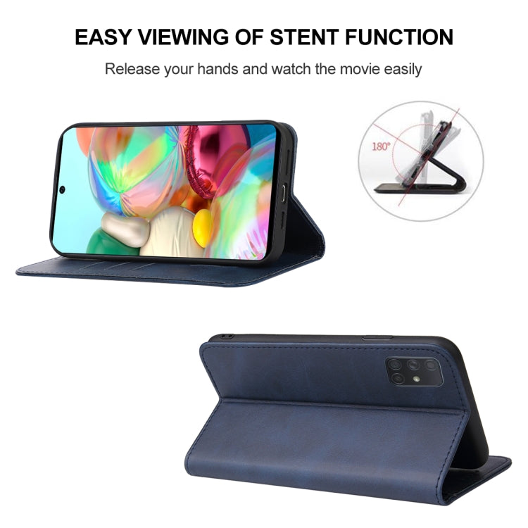 For Samsung Galaxy A71 4G Magnetic Closure Leather Phone Case