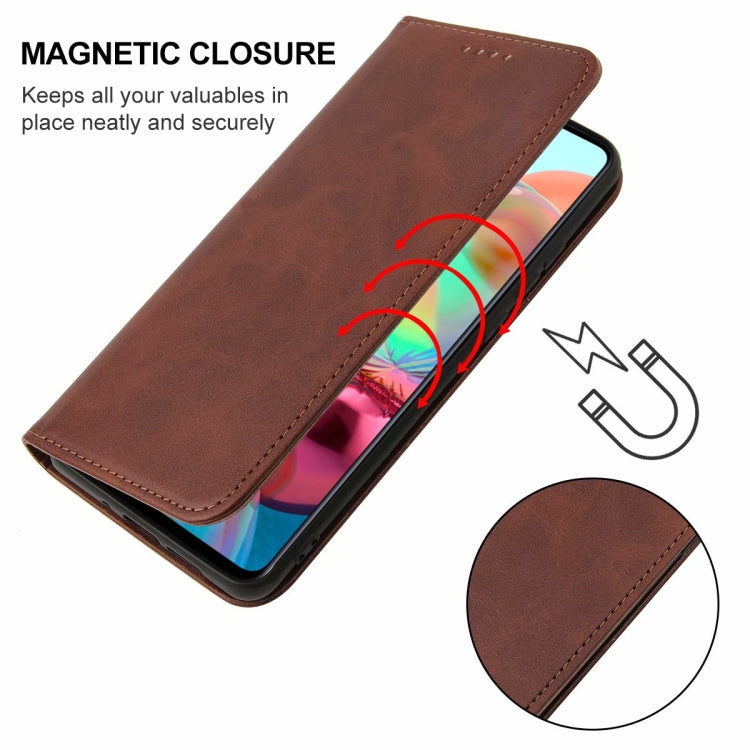 For Samsung Galaxy A71 4G Magnetic Closure Leather Phone Case