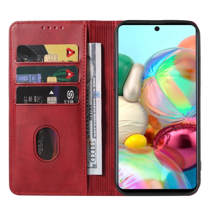 For Samsung Galaxy A71 4G Magnetic Closure Leather Phone Case