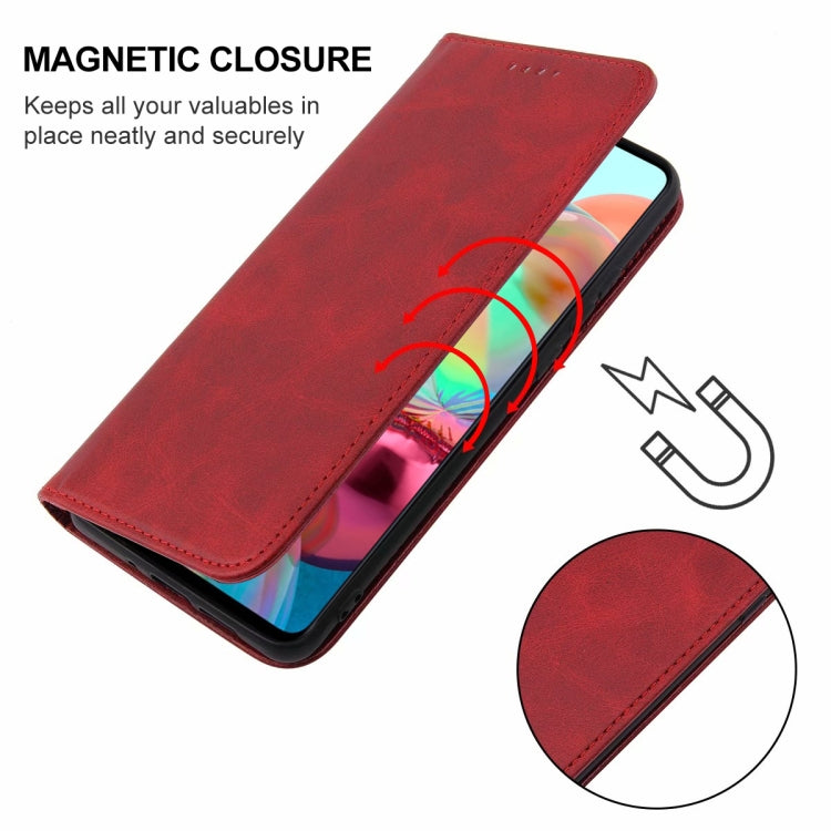 For Samsung Galaxy A71 4G Magnetic Closure Leather Phone Case