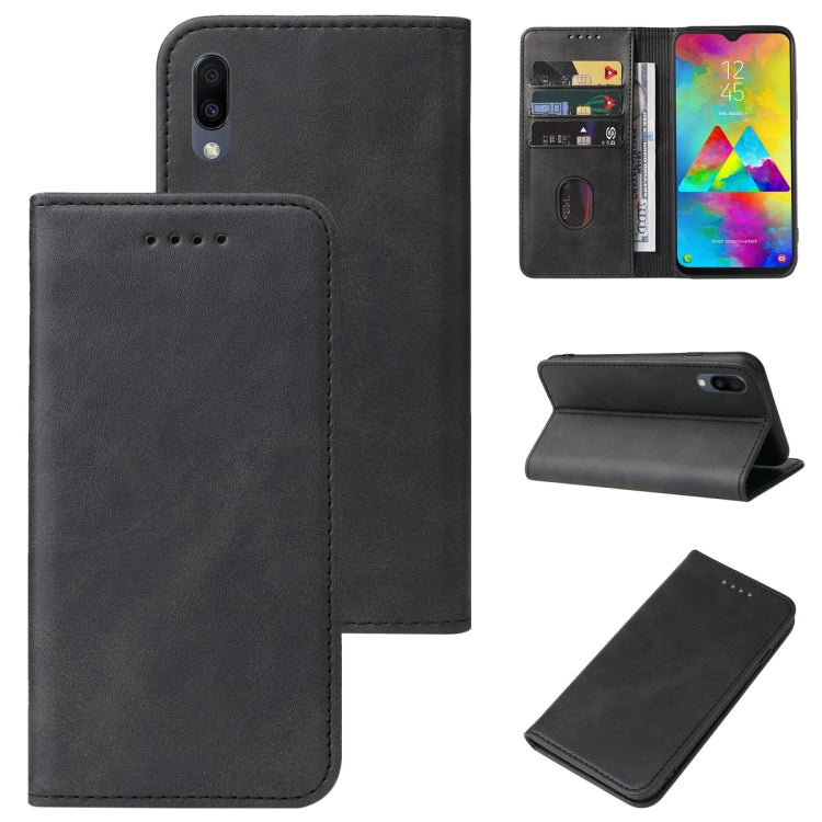 For Samsung Galaxy M20 Magnetic Closure Leather Phone Case