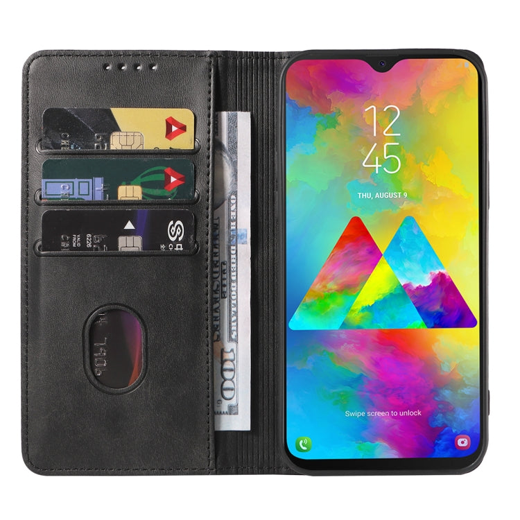For Samsung Galaxy M20 Magnetic Closure Leather Phone Case