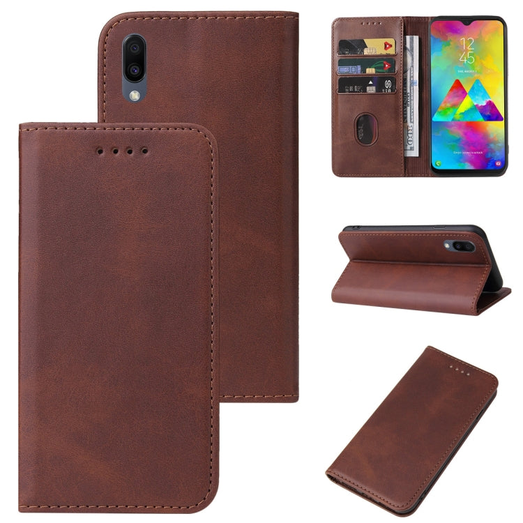 For Samsung Galaxy M20 Magnetic Closure Leather Phone Case