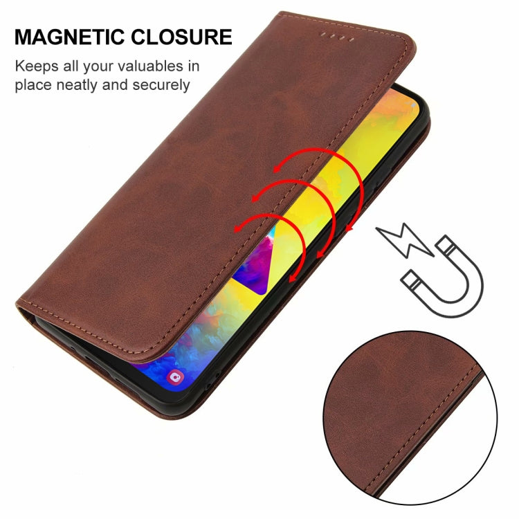 For Samsung Galaxy M20 Magnetic Closure Leather Phone Case