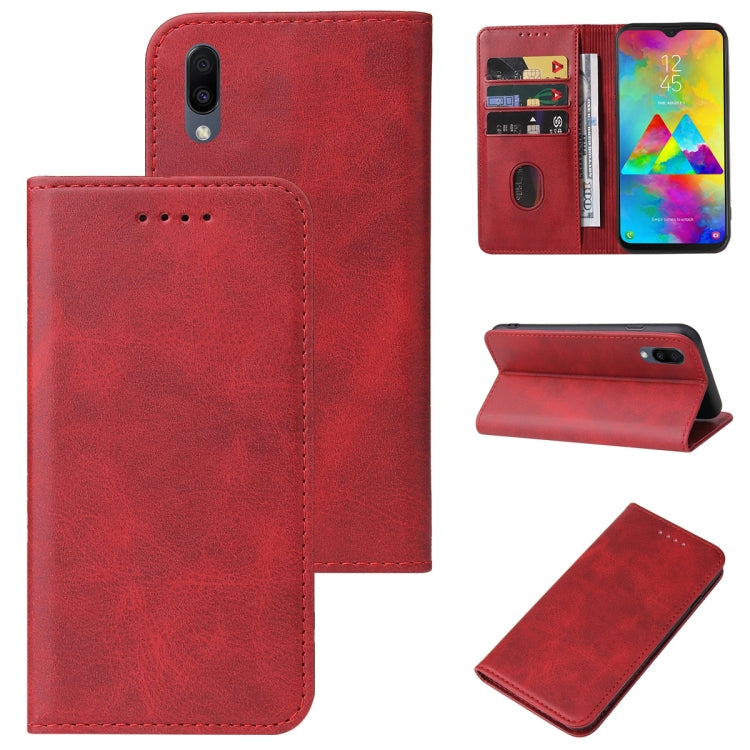 For Samsung Galaxy M20 Magnetic Closure Leather Phone Case