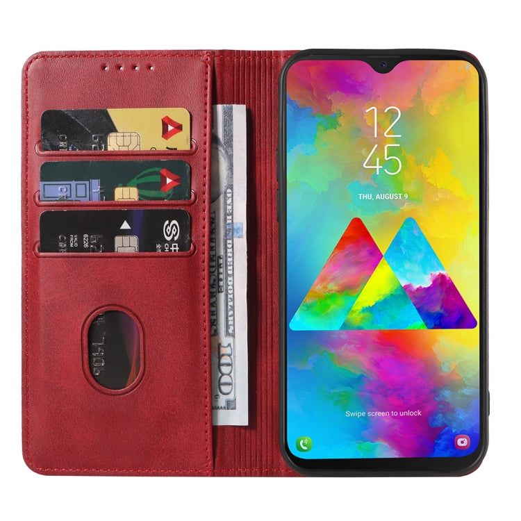 For Samsung Galaxy M20 Magnetic Closure Leather Phone Case