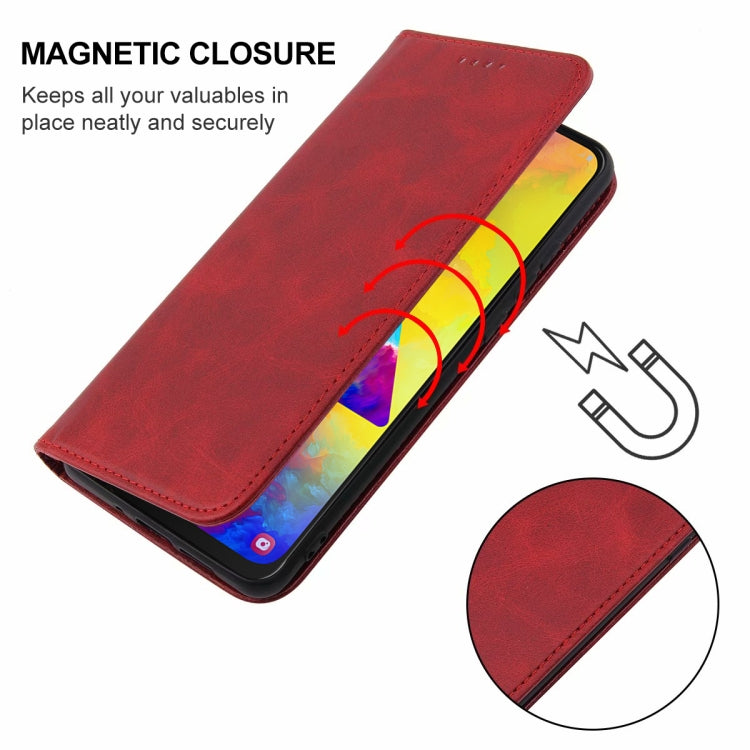 For Samsung Galaxy M20 Magnetic Closure Leather Phone Case