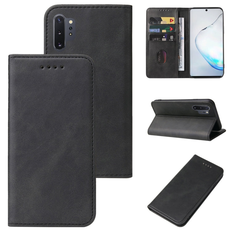 For Samsung Galaxy Note10+ Magnetic Closure Leather Phone Case