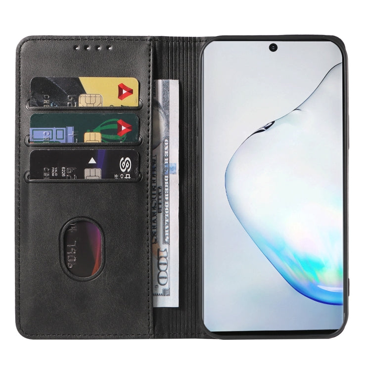 For Samsung Galaxy Note10+ Magnetic Closure Leather Phone Case