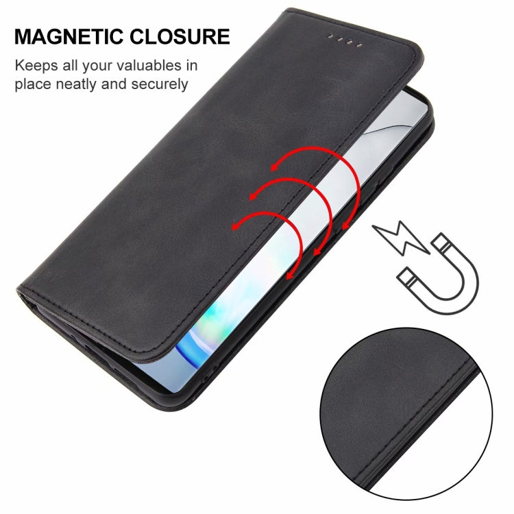 For Samsung Galaxy Note10+ Magnetic Closure Leather Phone Case