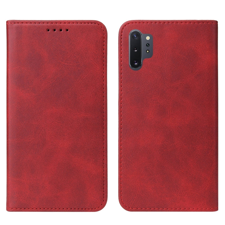 For Samsung Galaxy Note10+ Magnetic Closure Leather Phone Case