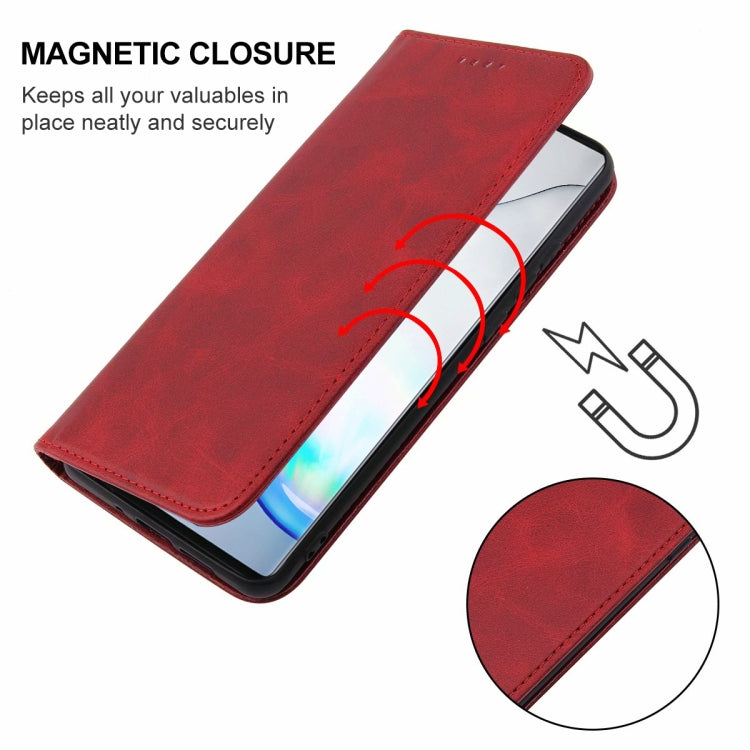 For Samsung Galaxy Note10+ Magnetic Closure Leather Phone Case