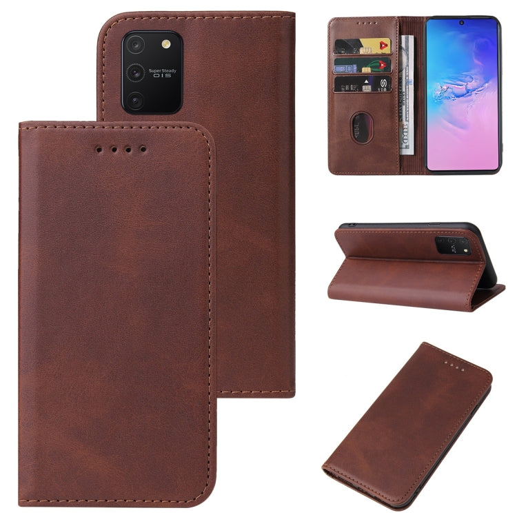 For Samsung Galaxy S10 Lite / A91 / M80s Magnetic Closure Leather Phone Case