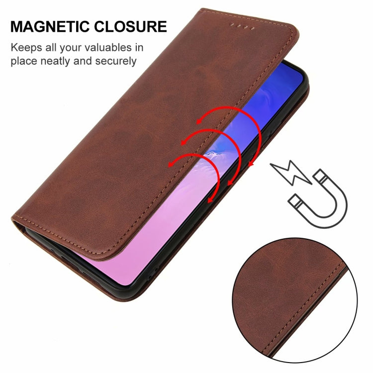 For Samsung Galaxy S10 Lite / A91 / M80s Magnetic Closure Leather Phone Case