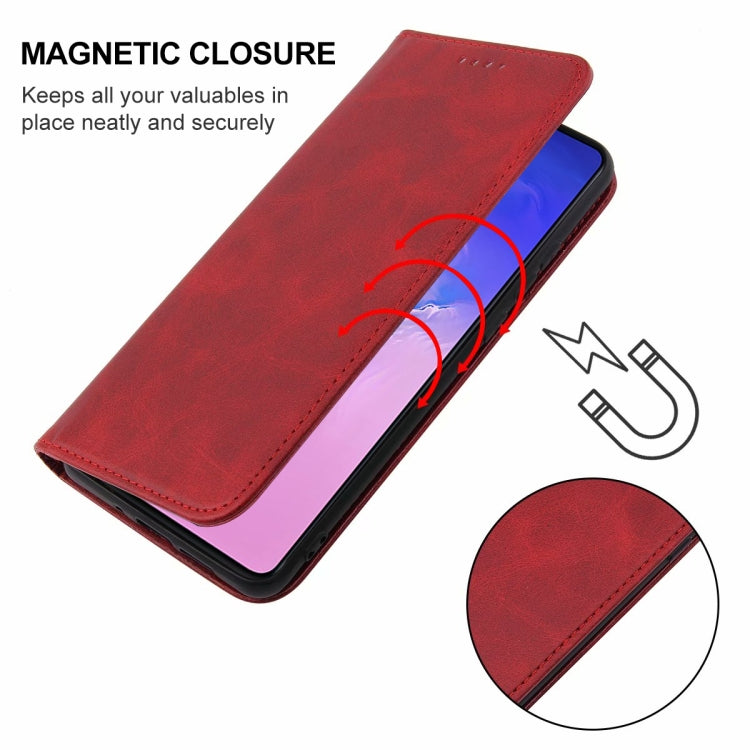 For Samsung Galaxy S10 Lite / A91 / M80s Magnetic Closure Leather Phone Case