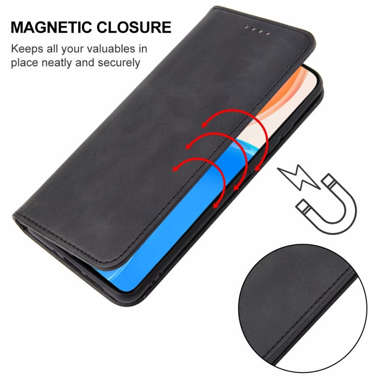 For Honor X8 Magnetic Closure Leather Phone Case