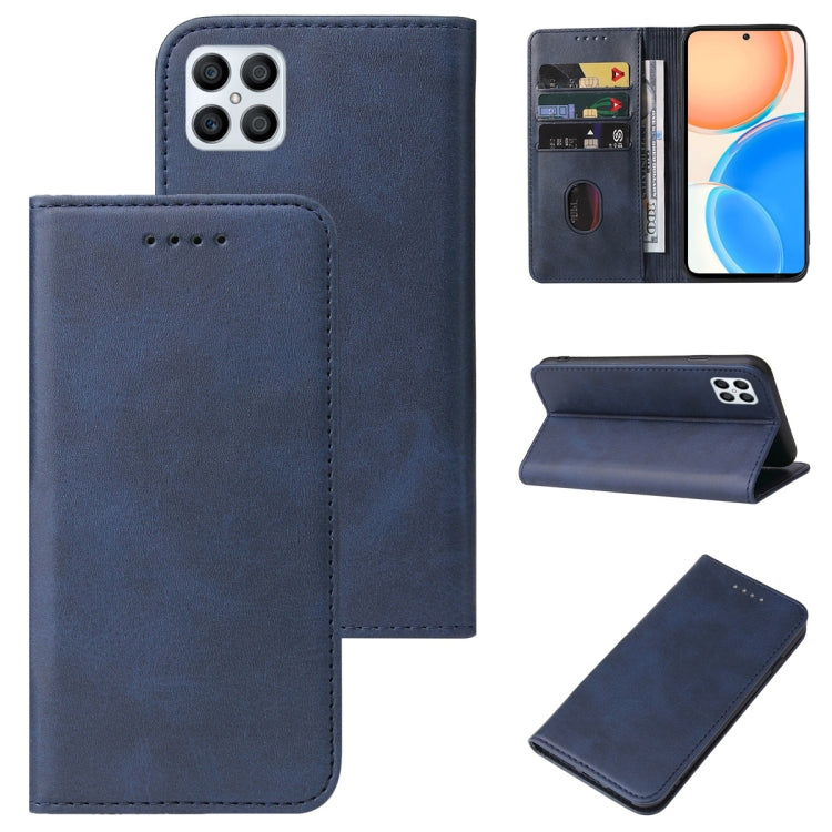 For Honor X8 Magnetic Closure Leather Phone Case